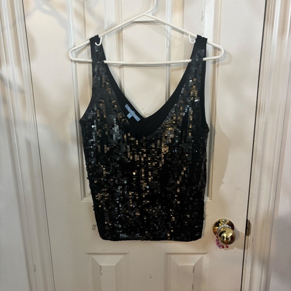 Sparkle sequin tank top black - Picture 3 of 8